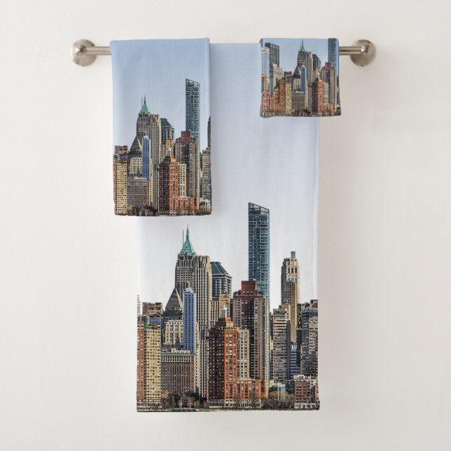 Conjunto De Toalhas Nova Iorque Morning Cityscape  (Insitu)