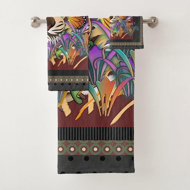 Conjunto De Toalhas Novidade Apenas Cheirando As Flores  (Insitu)