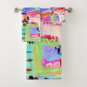 Conjunto De Toalhas Nuvens abstratas