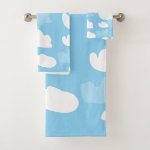 Conjunto De Toalhas Nuvens de Céu Azul