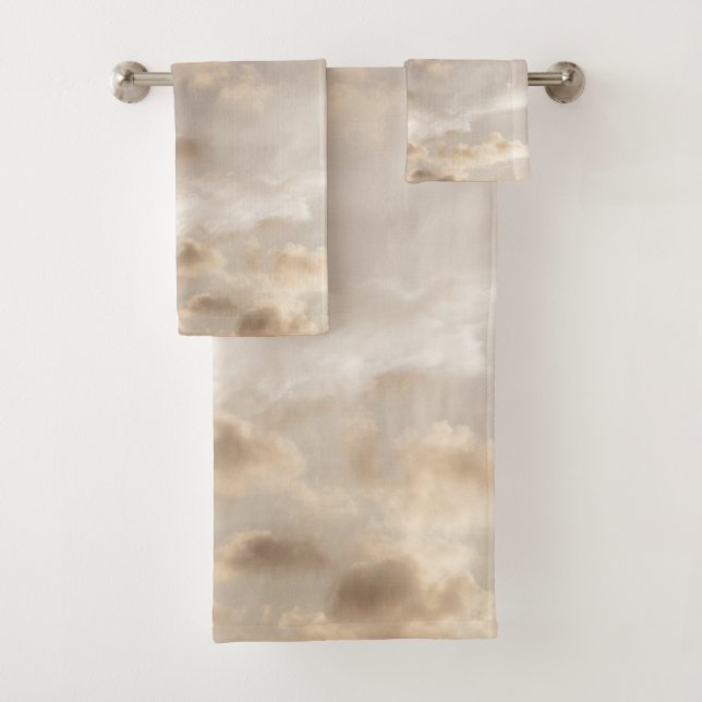 Conjunto De Toalhas Nuvens Sonhadoras do Caribe 5 (Insitu)