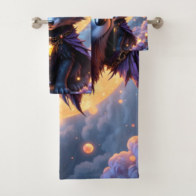 Conjunto De Toalhas Nyx – Guardião do Luar.  (Insitu)