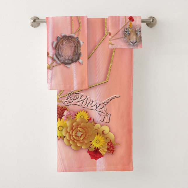 Conjunto De Toalhas o Ano do Tigre (Insitu)