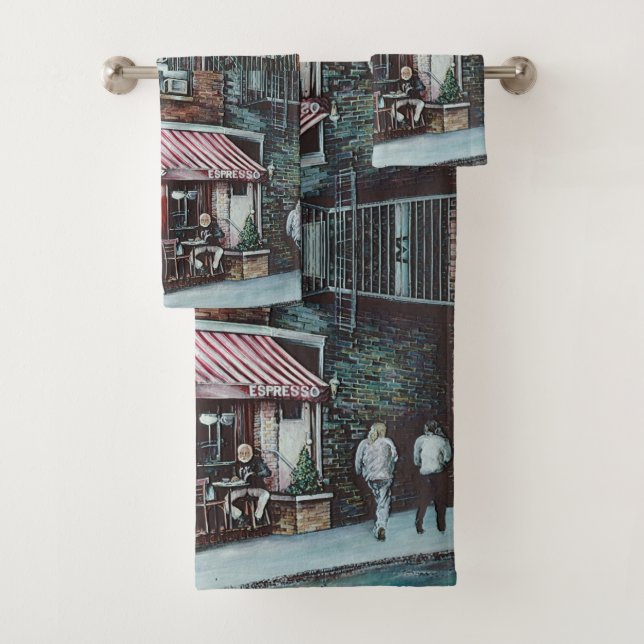 Conjunto De Toalhas O Crepúsculo do Café Tina (Insitu)