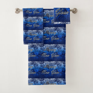 Conjunto De Toalhas O feliz ano novo roda azul