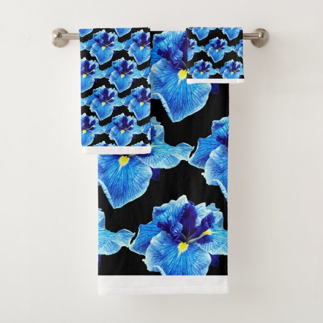 CONJUNTO DE TOALHAS O JAPONÊS IRIS FLOWEL BATH TOWEL (Insitu)