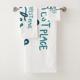 Conjunto De Toalhas O lugar mais seguro