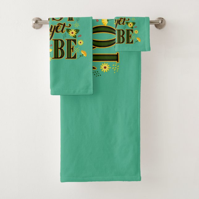 Conjunto De Toalhas O melhor ainda é ser motivacional (Insitu)