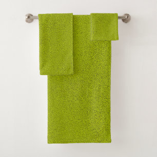Conjunto De Toalhas O olhar do Snuggly Chartreuse Green Suede