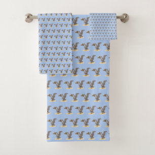 Conjunto De Toalhas O Pelicano marrom (Pelecanus occidentalis) NY Bird