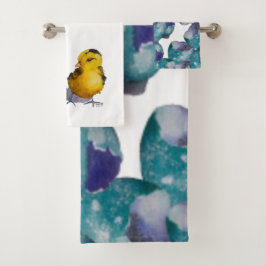 Conjunto De Toalhas O Pintinho de Páscoa