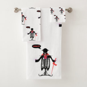 Conjunto De Toalhas O quê? CARICATURE Novelty Bath Totoset