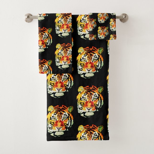 CONJUNTO DE TOALHAS O TIGER INDIANO (Insitu)