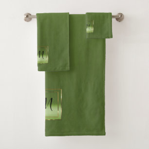 Conjunto De Toalhas O verde amarelo Chartreuse faz-lhe seu inclinaçã
