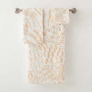 Conjunto De Toalhas Oceano Beachy Coral