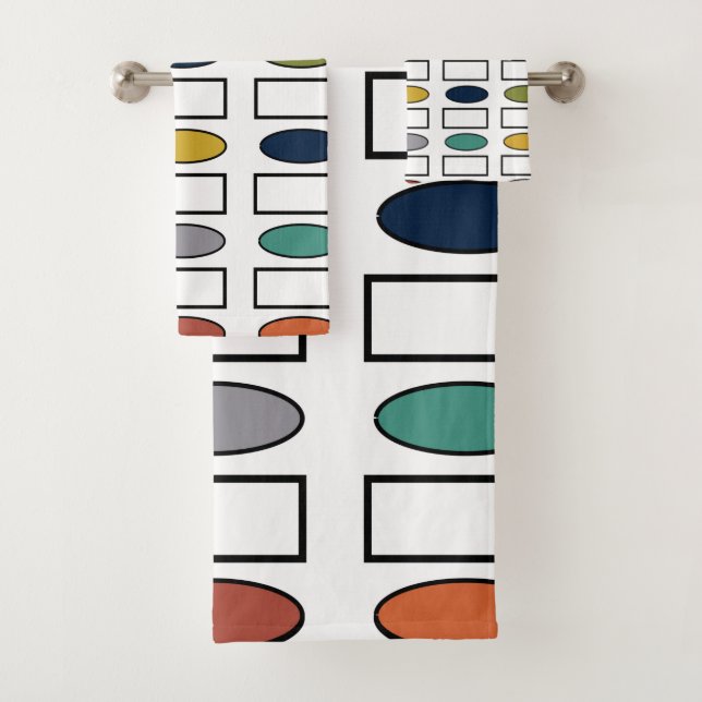 Conjunto De Toalhas Odais e Retângulos (Insitu)