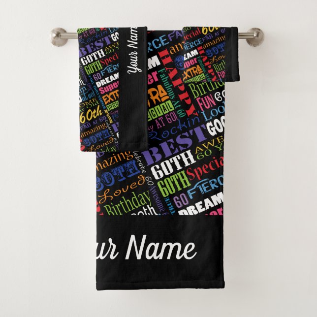 Conjunto De Toalhas Ofertas personalizadas especiais da 60ª Festa de a (Insitu)