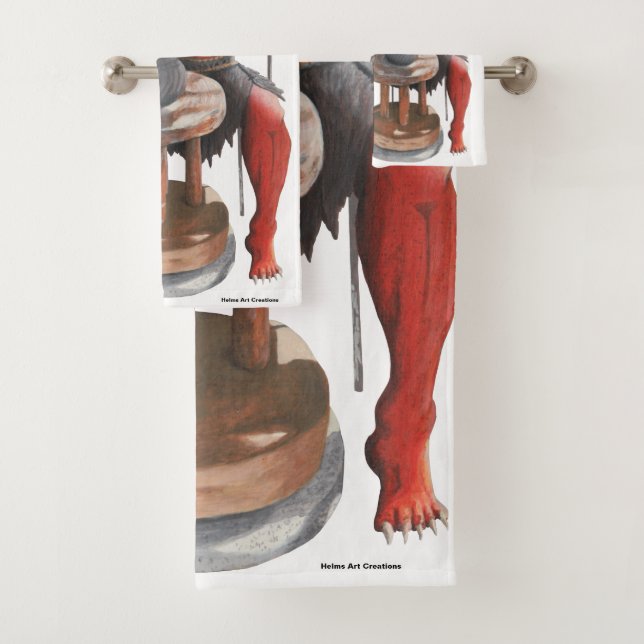 Conjunto De Toalhas Ogre Fazer Japonês Pottery Fantasy Bath Towels (Insitu)