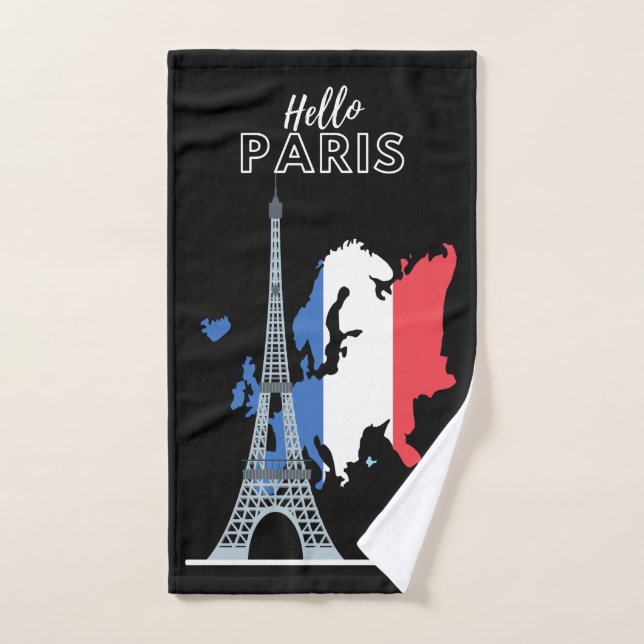 Conjunto De Toalhas Olá, Design de Paris Bath Towel Set (Toalha de mão)