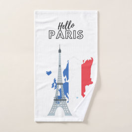 Conjunto De Toalhas Olá Paris Bath Towel Set