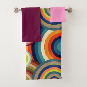 Conjunto De Toalhas Olhais Coloridos