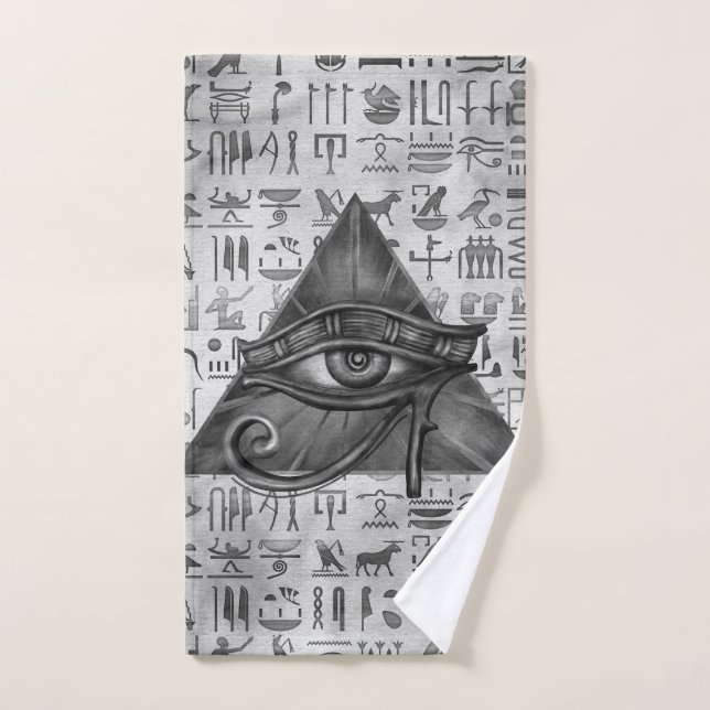 Conjunto De Toalhas Olho egípcio da arte de Horus - de Wadjet Digital (Toalha de mão)