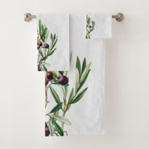 Conjunto De Toalhas Olive Folha da Grécia Mediterrânica