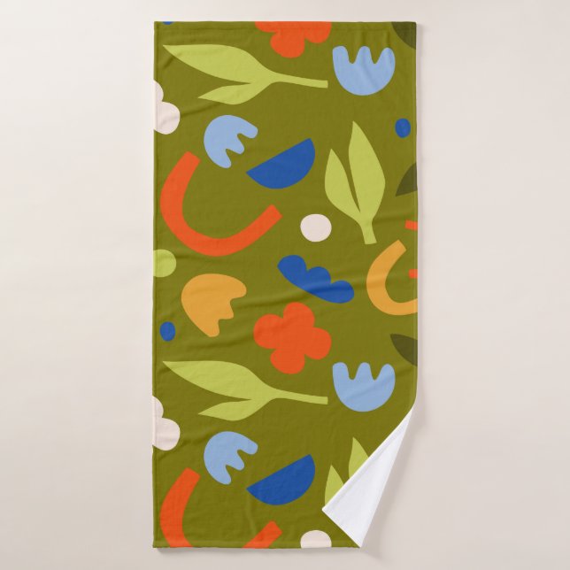 Conjunto De Toalhas Olive Meadow (Toalha de Banho)