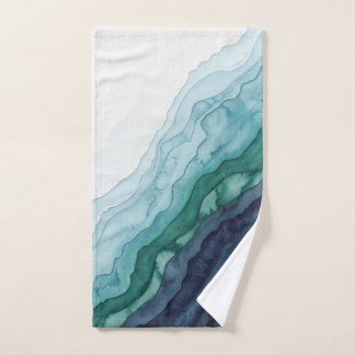 Conjunto De Toalhas Ondas Abstratas do Oceano