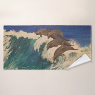 Conjunto De Toalhas Ondas de golfinho