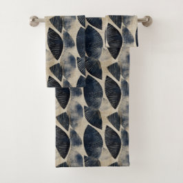 Conjunto De Toalhas Ondas efêmeras de Seda Shibori Japonês
