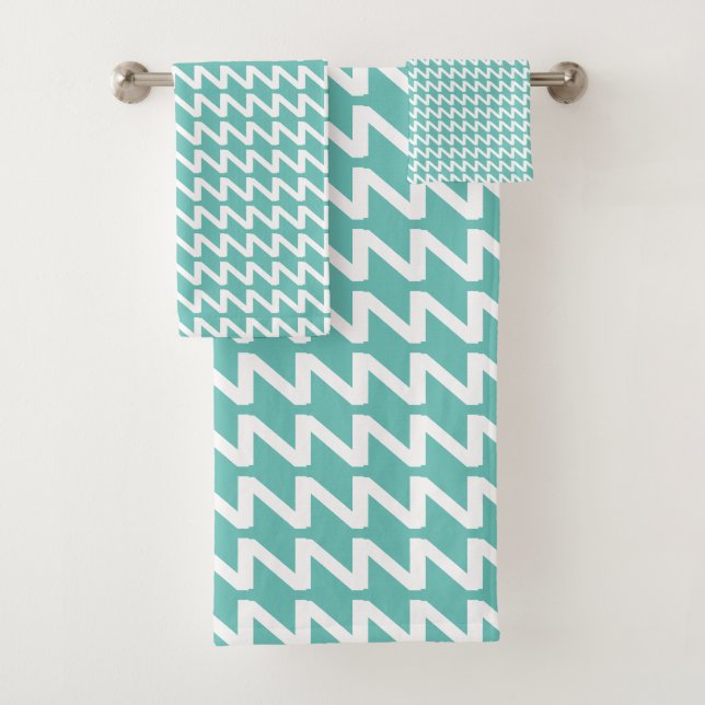 Conjunto De Toalhas Ondas Negras Modernas e Leves (Insitu)