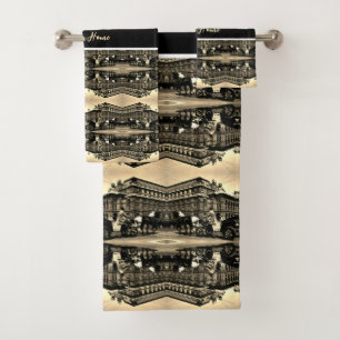 Conjunto De Toalhas Ópera Staatsoper Fiaker Vintage Áustria Viena