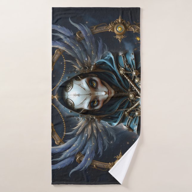 Conjunto De Toalhas Oráculo Celestial – Guardião Entre as Estrelas.  (Toalha de Banho)