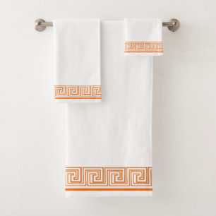 Conjunto De Toalhas Orange Grecien Design
