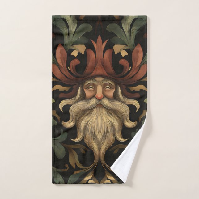 Conjunto De Toalhas Ornamentado Fantasy Gnomo (Toalha de mão)