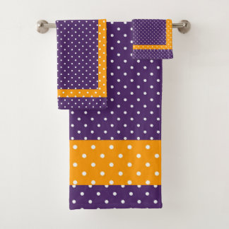 Conjunto De Toalhas Oropla + Bolinhas Dourada