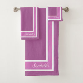 Conjunto De Toalhas Orquídea Moderna e Simples