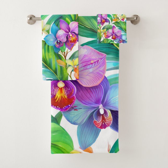 Conjunto De Toalhas Orquídea tropical (Insitu)