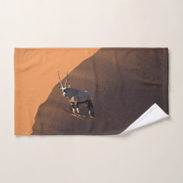 Conjunto De Toalhas Oryx na borda, Namíbia