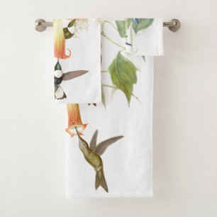 Conjunto De Toalhas Os animais selvagens dos pássaros do colibri saem