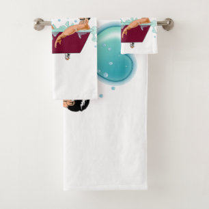 Conjunto De Toalhas Os dois gay do SlipperyJoe adoram a banheira de de