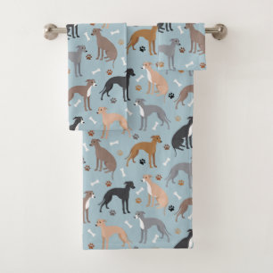Conjunto De Toalhas Ossos e patas do Cachorro Italiano