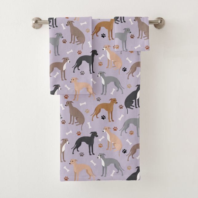 Conjunto De Toalhas Ossos e patas do Cachorro Italiano (Insitu)