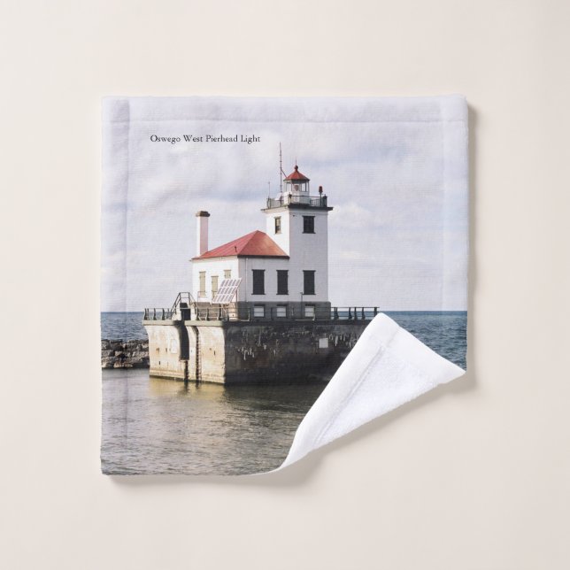 Conjunto de toalhas Oswego West Pierhead Light (Pano de lavar)