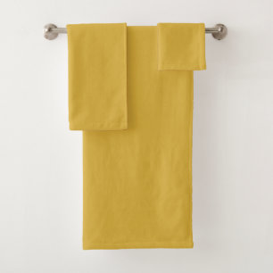 Conjunto De Toalhas ouro amarelo