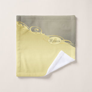 Conjunto De Toalhas Ouro de luxo decorativo em ouro e prata, monograma