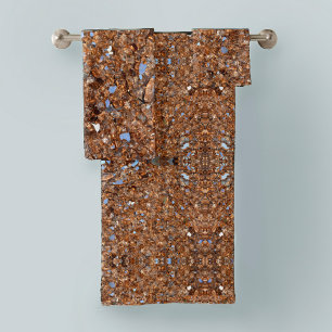 Conjunto De Toalhas Ouro Glass Brown