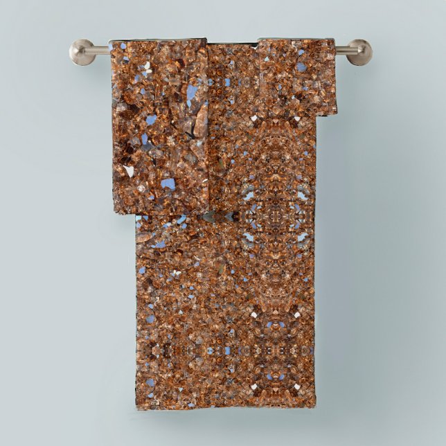 Conjunto De Toalhas Ouro Glass Brown (Criador carregado)