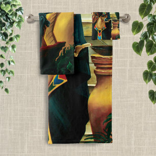 Conjunto De Toalhas Ouro Real Mitologia da Rainha do Antigo Egito